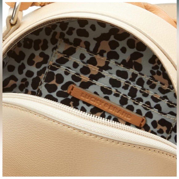 NWOT Lucky Brand Crossbody Bag Leather Convertible Handbag New without Tags - Picture 4 of 5